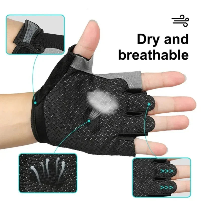 Fingerless Gym Training Gloves